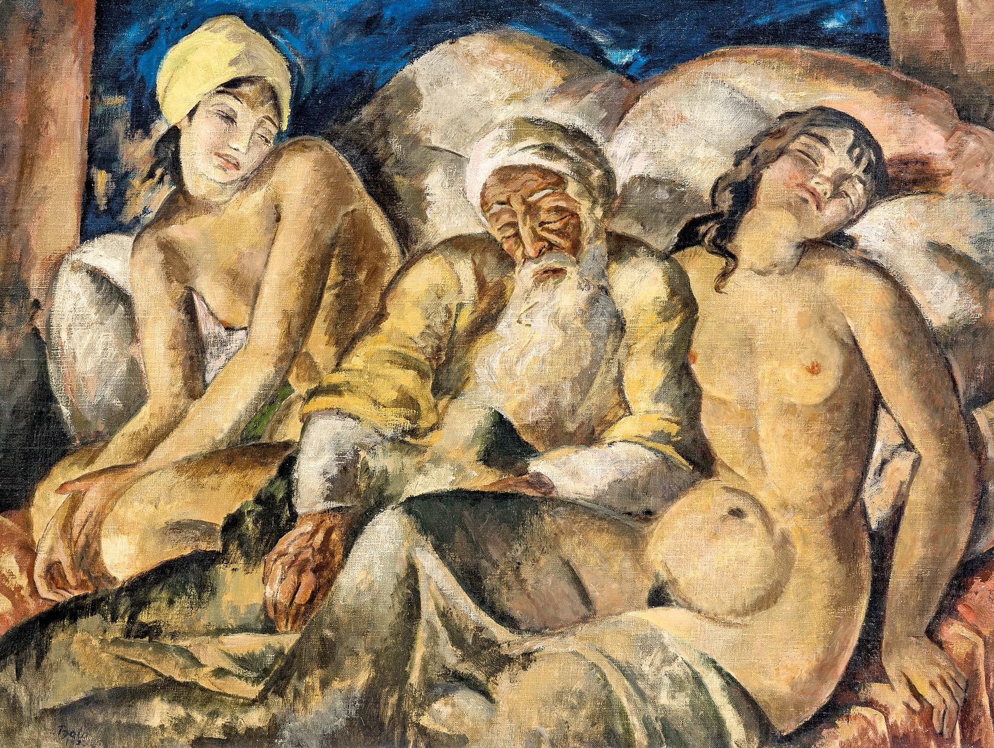Lot and his daughters by József Bató, 1923