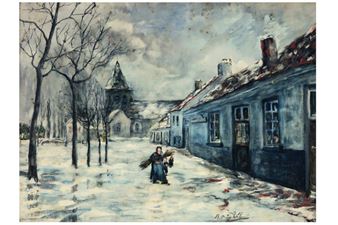 Houtsprokkelaarstertje in dorp - Marie Dutry - Tibbaut