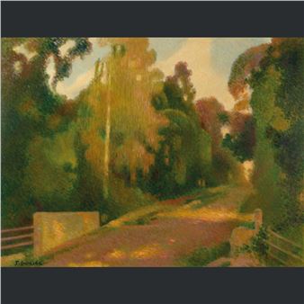 Allée dans un parc - Félix Courché