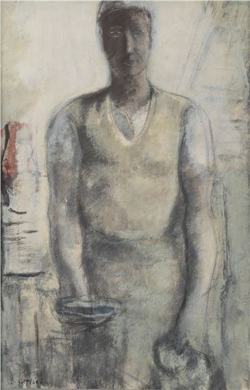 Kobieta w kuchni by Leopold Gottlieb