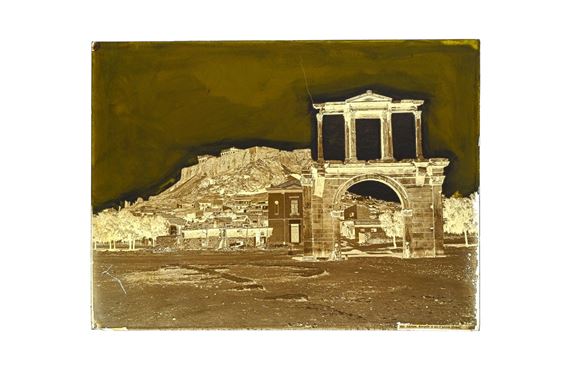 ACROPOLIS AND ARCH OF ADRIAN. ATHENS