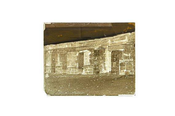 TEMPLE OF ABYDOS, FAÇADE. UPPER EGYPT by Félix Bonfils, 1867-1875