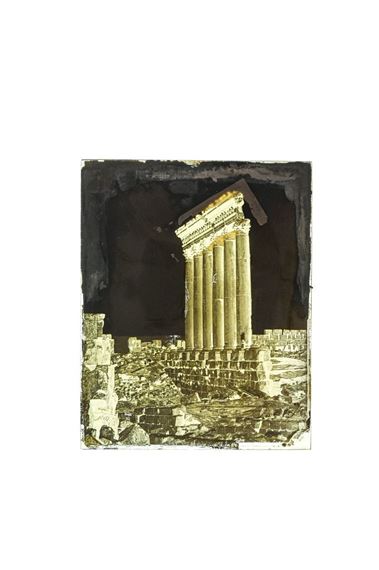 COLUMNS OF THE SUN TEMPLE. SYRIA (BALBEK)