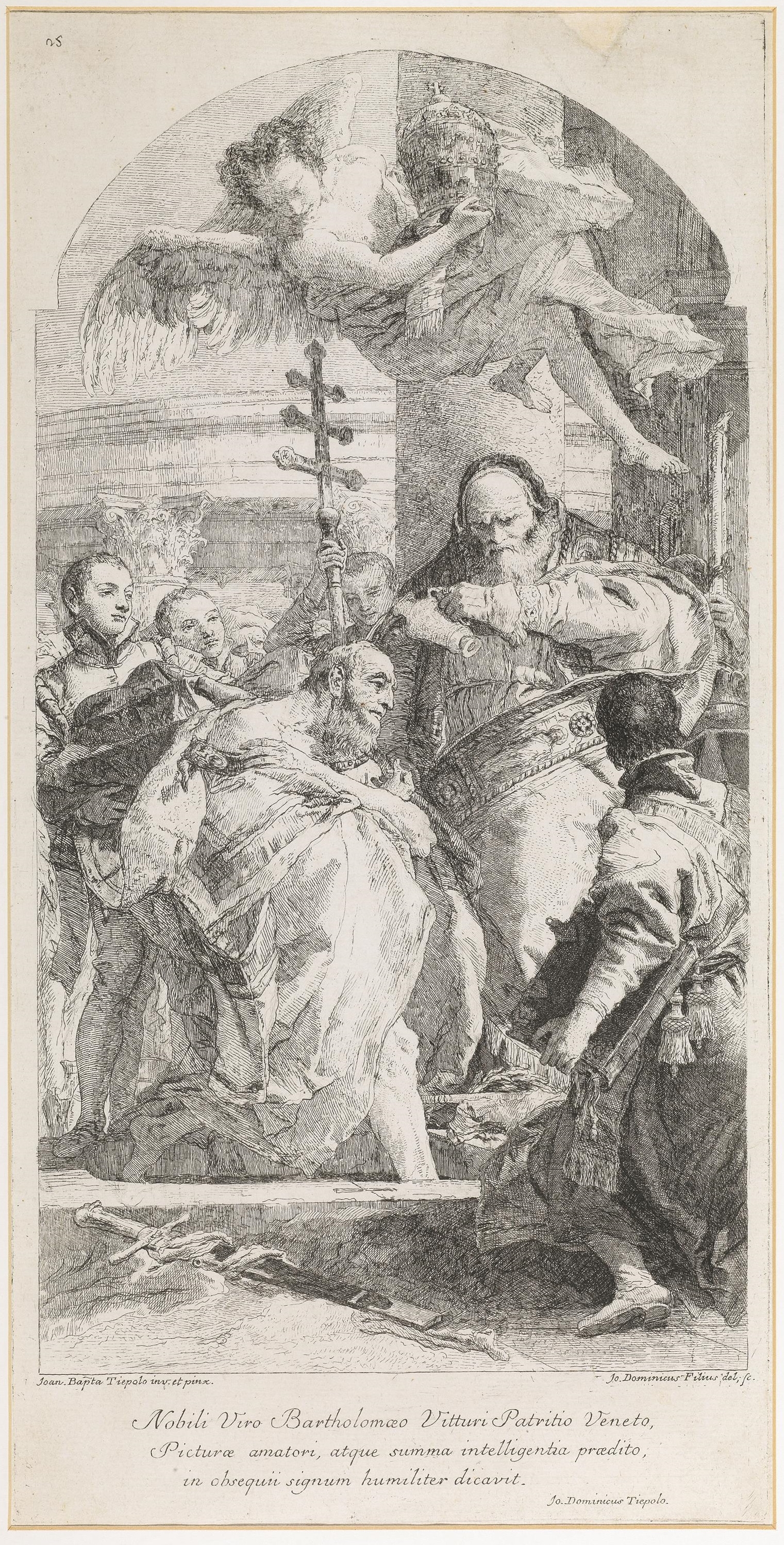 THE BAPTISM OF EMPEROR CONSTANTINE by Giovanni Domenico Tiepolo