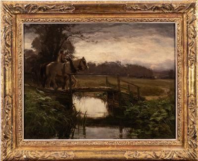 A Grey Morning by David Farquharson, 1878