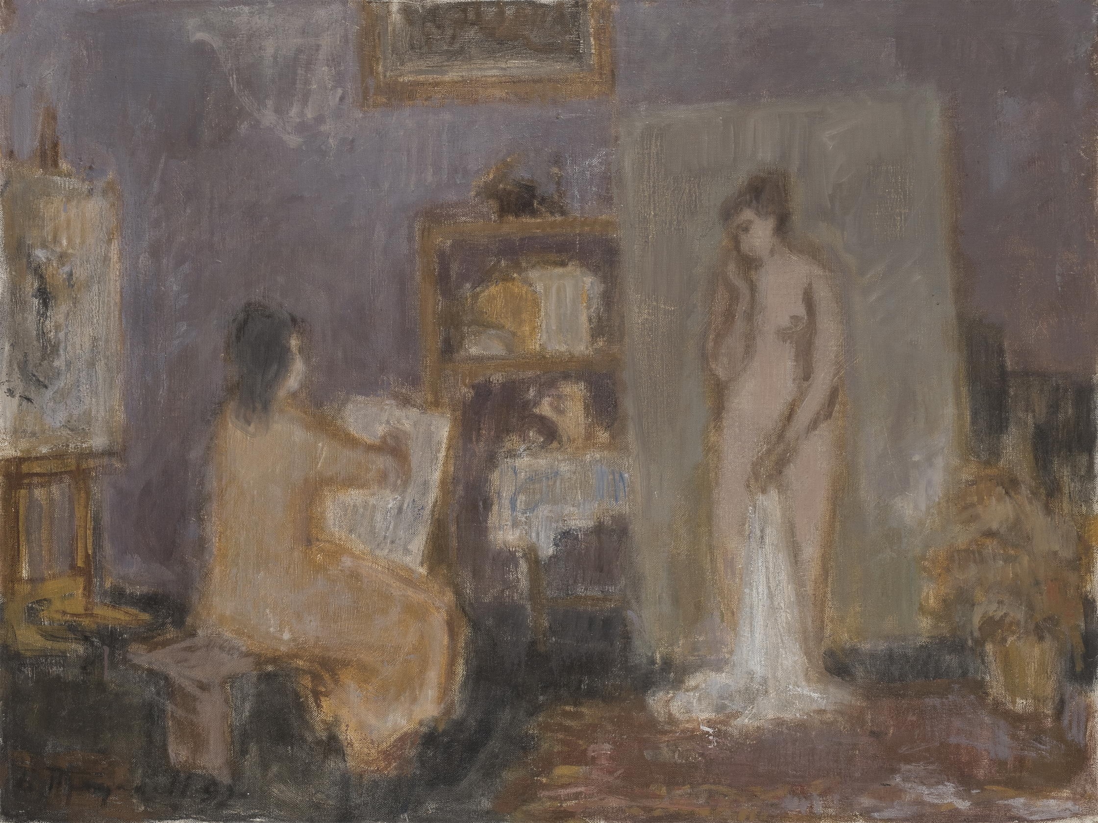 Artwork by Boza Prodanovic, Sikarka model, Made of Oil on canvas