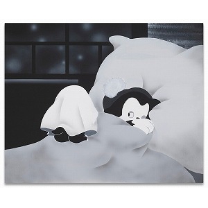 Artwork by TIDE, "VISITOR", Made of Acrylic on canvas