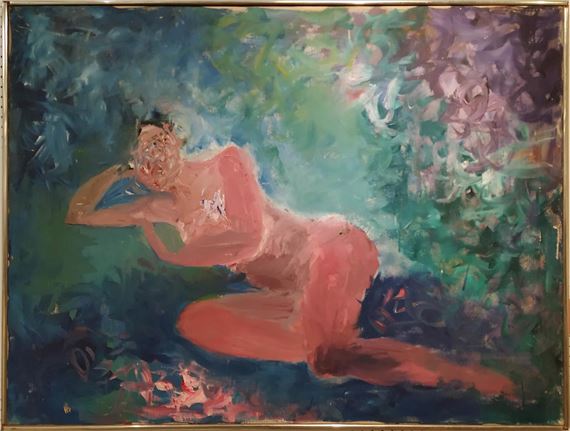 Reclining nude by Estelle Laverne