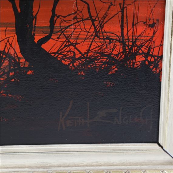 Keith English | sunset lake scene | MutualArt