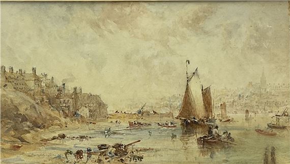 George Weatherill | Fishing Boats and Lobster Pots on Tate Hill Sands ...