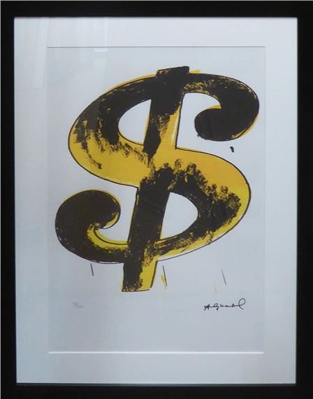 Andy Warhol Offset Lithograph Dollar Sign