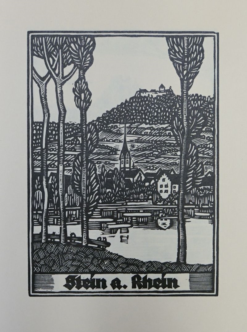 Artwork by Ludwig Finck, Hugo Boeschenstein, Stein am Rhein, Made of Original woodcuts