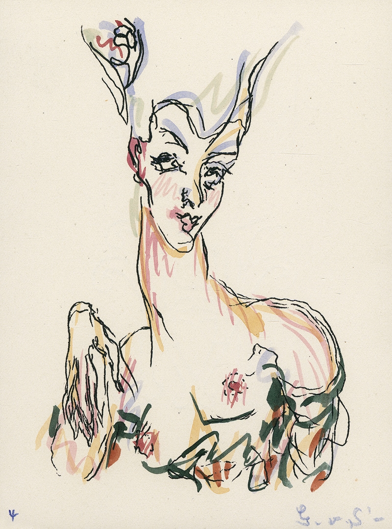 Artwork by Götz Seckendorff, Zehn Lithographien zu Choderlos de Laclos' Liaisons Dangereuses, Made of lithographs