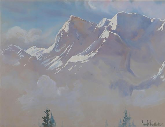 Snow covered Alps by Ernst Vollbehr
