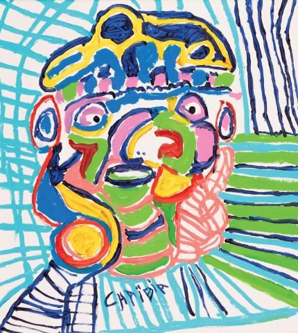 Jeune garçon by Chaibia Tallal, 1994