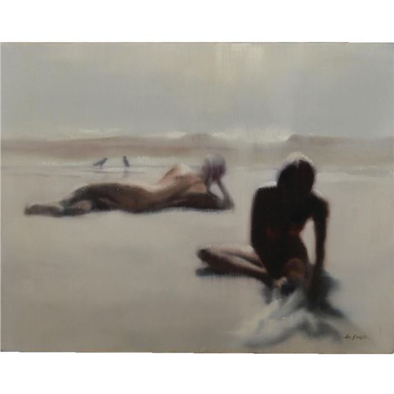 Two Nudes on the Beach by Hal Singer