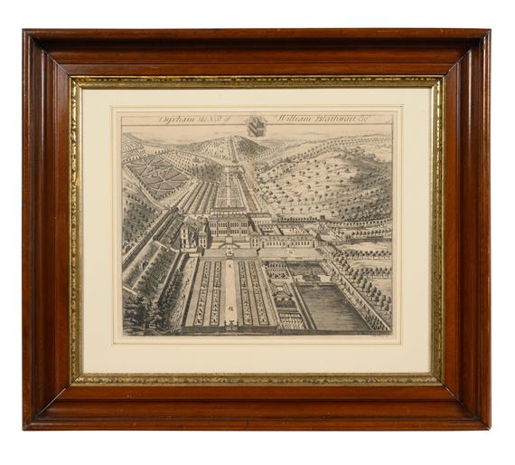 Dyrham: The Seat of William Blathwayt Esq.; Fair Lawn in the County of Kent one of Ye Seats of the Rt. Hon. the Lord Bernard by Johannes Kip