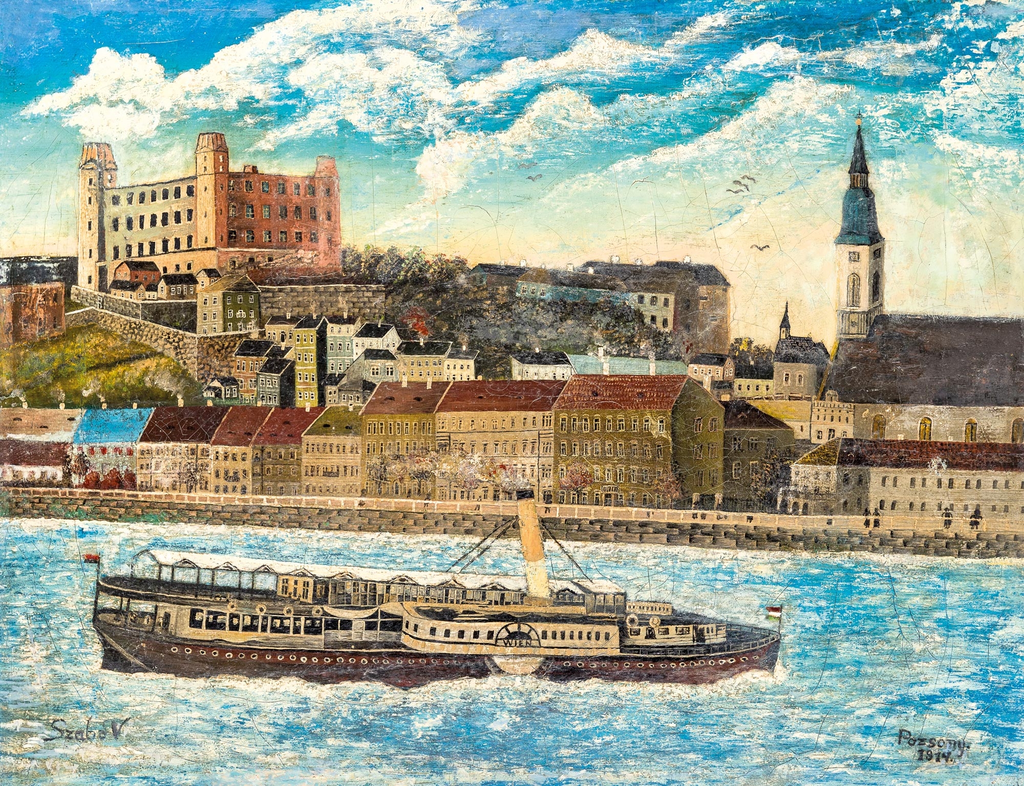 Artwork by V. Szabó, Pozsony, Made of oil on canvas