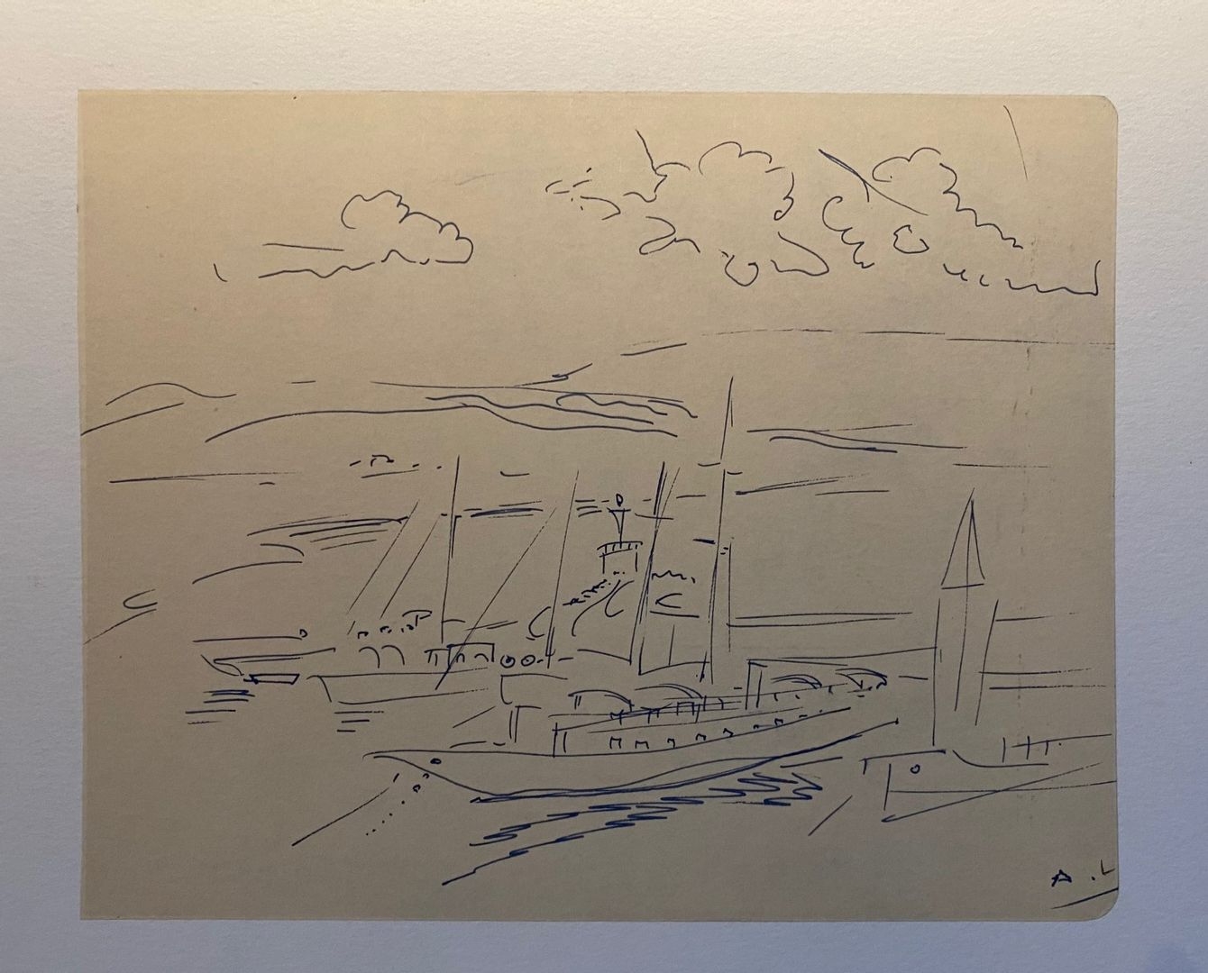 Alfred Lombard The port of Villefranche MutualArt