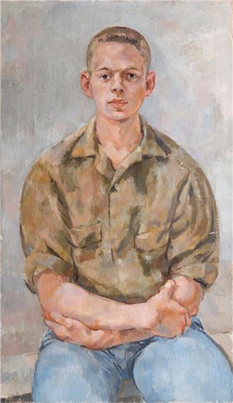 Portrait of Young Man by Stanley Mitruk, 1952