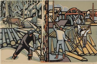 The Cover of the Progress magazine by Unilever (Finnish Wood Processing Industry) - Tuulikki Pietilä