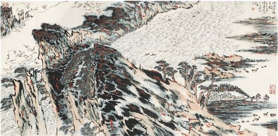 VIEW OF XIAJIANG RIVER by Lu Heng, 2001