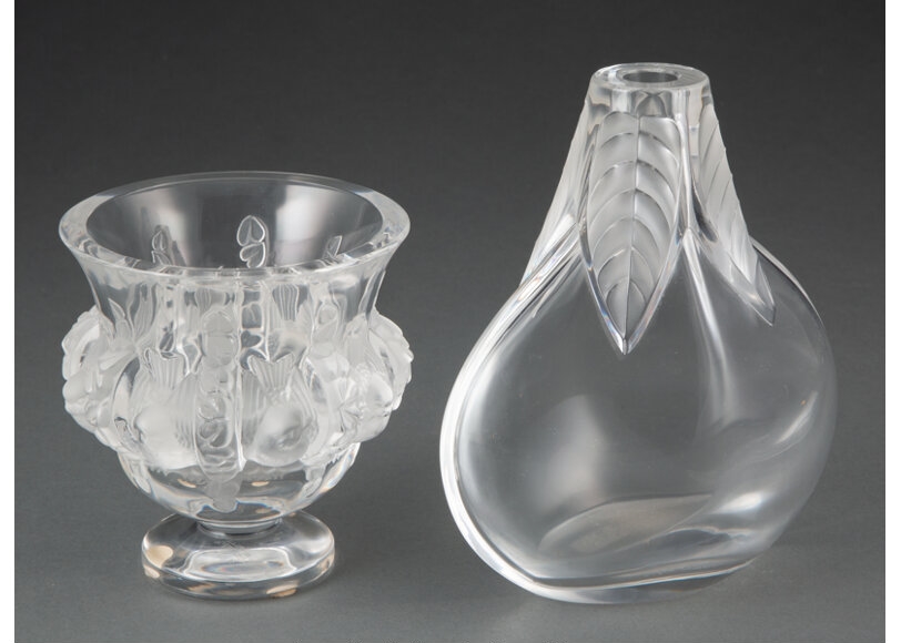 Lalique René Two Lalique Glass Table Articles (1945) MutualArt