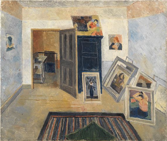 Room with Paintings by Leonard McComb, 1954
