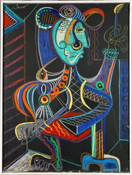 Jean-Michel Decour | Portrait de Femme à l'allumette | MutualArt