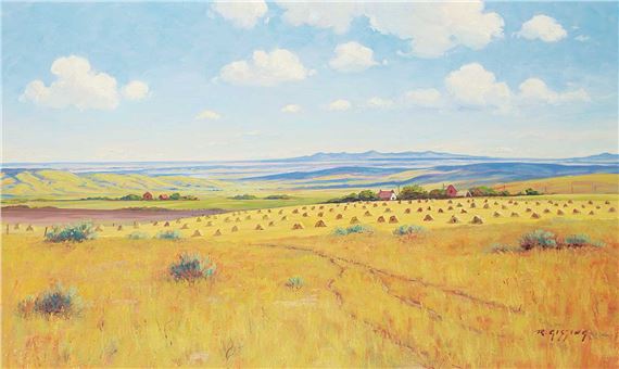 Distant Hills by Roland Gissing, 1964