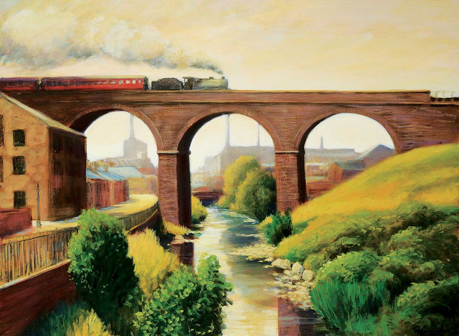 Peter Cunningham | Steam Above the River | MutualArt