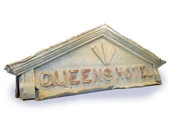 Queens Hotel Sign - Canadian School, 20th Century
