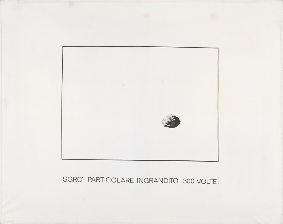 Particolare di Emilio Isgrò ingrandito 300 volte by Emilio Isgrò, 1971