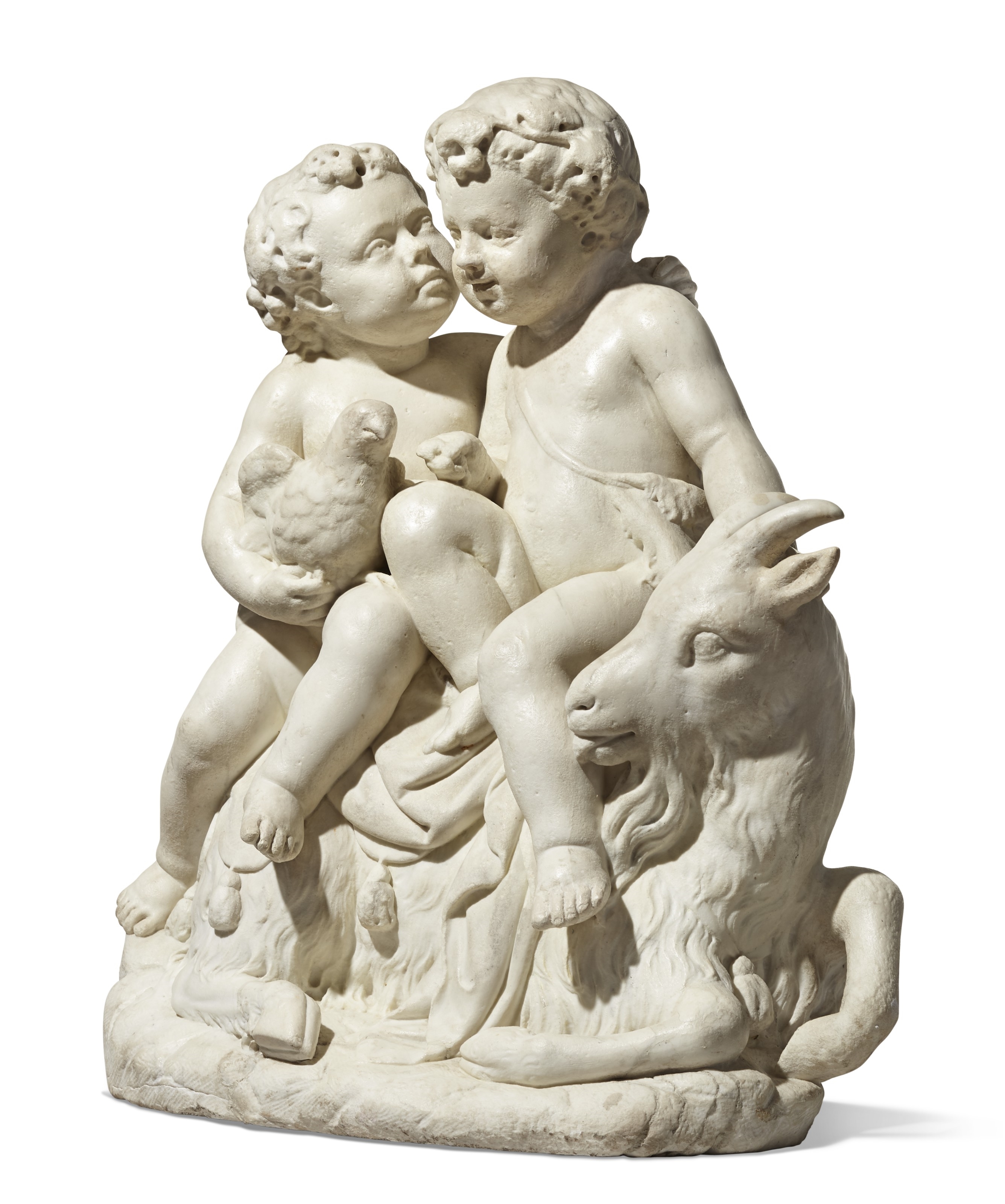 French School, 18th Century | A FRENCH WHITE MARBLE FIGURAL GROUP OF ...