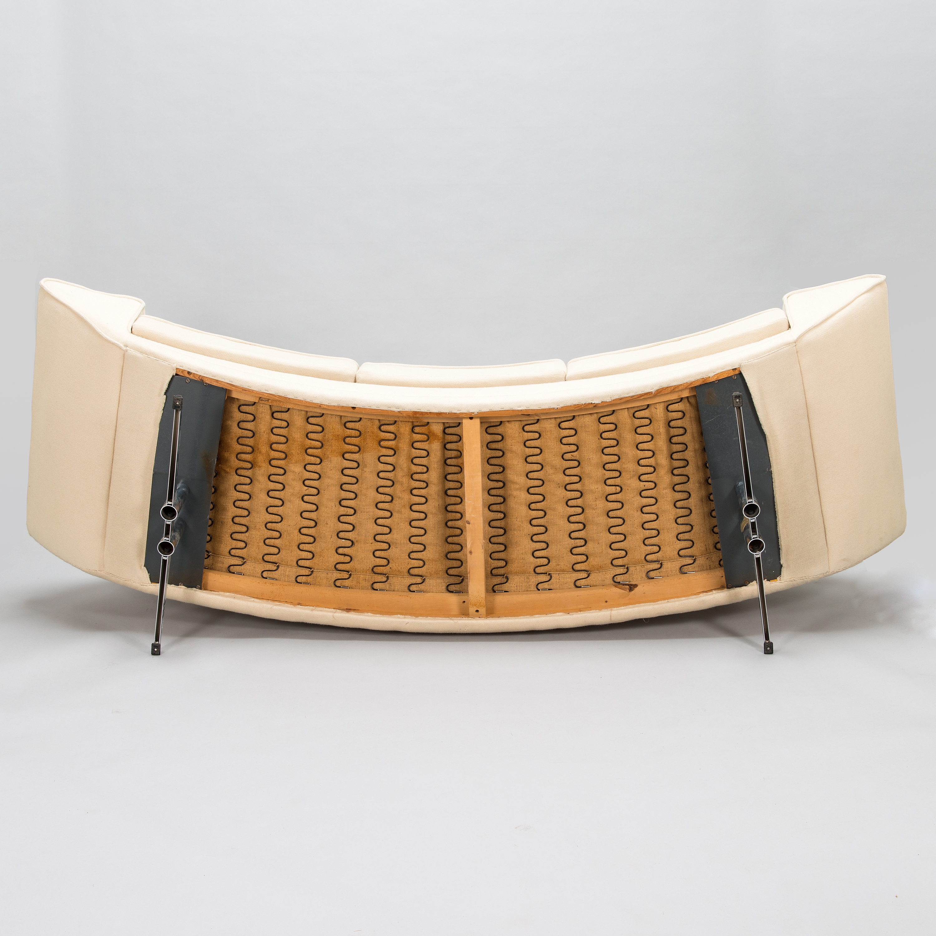 Artwork by Johannes Andersen, Three-piece 1960's/70's 'Capri' sofa suite for Trensum Möbelfabrik, Made of metal