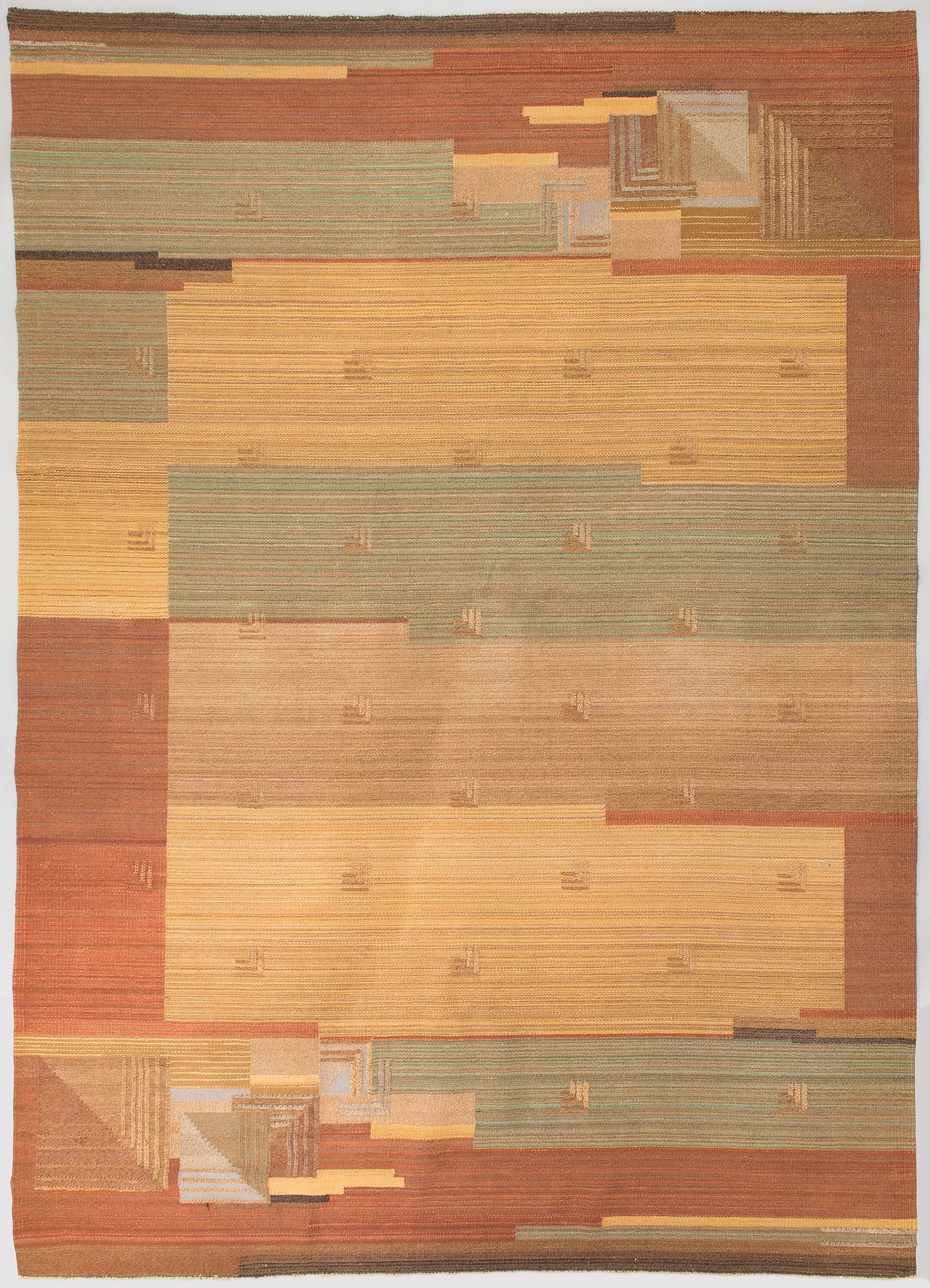 Artwork by Greta Skogster-Lehtinen, A 1930s flat weave carpet