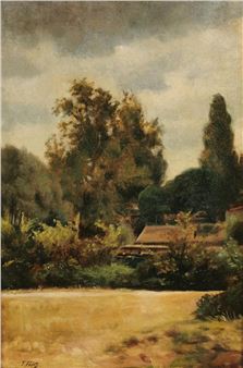 Pejzaż z chatą - Togo Kazimierz Falat