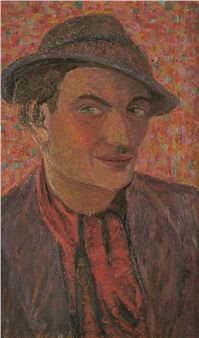 Portret mężczyzny w kapeluszu - Sara Majerowicz-gliksmanowa / Fajtlowicz