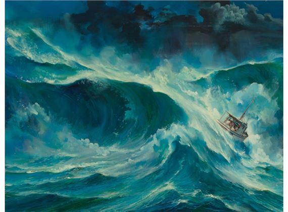 Five Against the Sea, Paperback cover by John Conrad Berkey, 1990