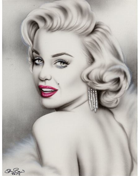 Marilyn Monroe, Audrey Hepburn, Ginger Rodgers, and Jane Mansfield by Steve Baier, 2012