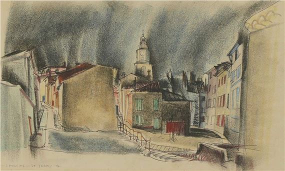St Tropez by William Martin Larkins, 1946