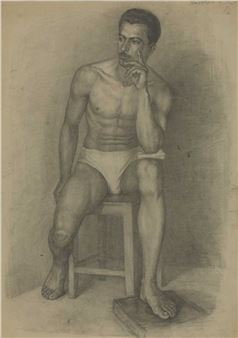 Seated male model - Vagan Kazhoyan