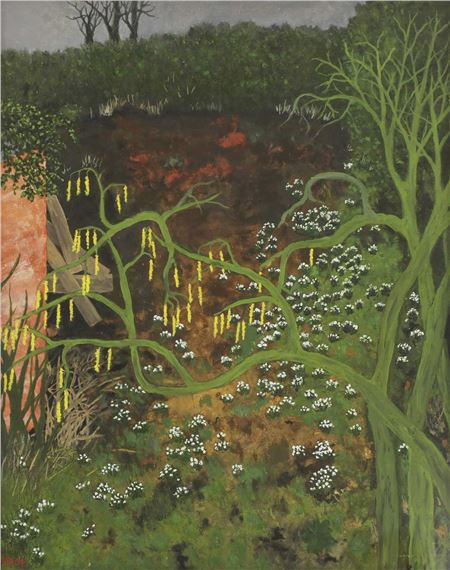 Behind the potting shed by Harry Hambling