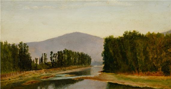 L'Arno a Roveramo by Raffaello Sernesi