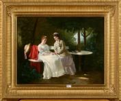 La conversation au parc - Louis Lampe