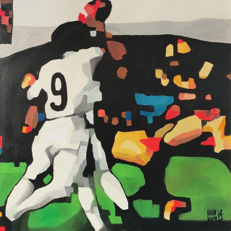 Artwork by Adam Kozik, Match, Made of acrylic, canvas