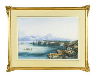 The Cascade at Hierapolis, Asia Minor - Edward Falkener