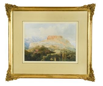 Pinara, a city of ancient Lycia, viewed from the ruins of the theatre - Edward Falkener