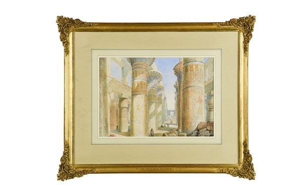 The Great Hall at Karnak, Egypt by Edward Falkener