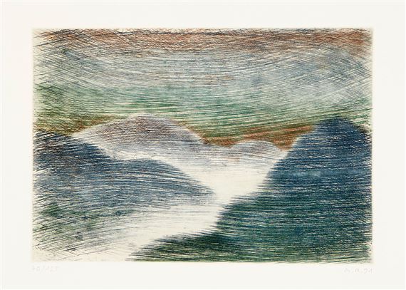 Berglandschaft by Markus Raetz, 1991